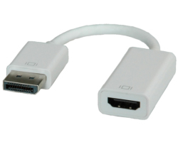 Roline adapter/kabel DisplayPort - HDMI, M/F, 0.15m