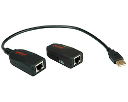 Roline USB2.0 Extender over RJ-45 (do 50m), crni