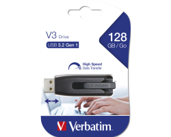 Verbatim V3 128GB USB3.2 Gen1, crni 