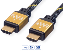 Roline GOLD HDMI kabel sa mrežom, M/M, 2.0m 