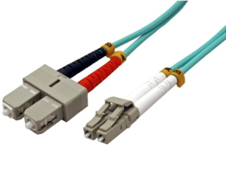 Roline VALUE optički kabel 50/125µm LC/SC Duplex, OM3, 2.0m, tirkizni