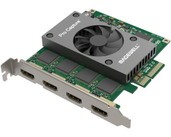 Magewell Pro capture quad HDMI, FH PCIe x4, 4-channel HDMI, Windows/Linux/Mac (11100)