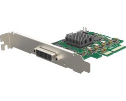 Magewell Pro capture DVI 4K, LP PCIe x4, 1-channel DVI/HDMI, Ultra HD 4Kp30 HDMI, 4Kp30 DVI, Windows/Linux/Mac (11160)