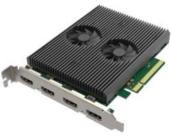 Magewell Pro capture dual HDMI 4K Plus LT, PCIe x8, 2-channel HDMI, Ultra HDMI 4Kp60, Loop-through, Windows/Linux/Mac (11260)