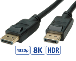Roline DisplayPort kabel v1.4, DP-DP M/M, 8K, 5.0m, crni