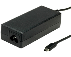 Roline USB-C strujni adapter, utor za 3-pinski kabel (&quot;Mickey Mouse&quot;), 65W