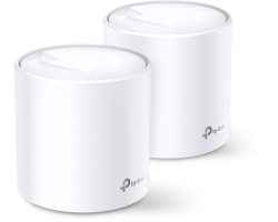 TP-Link AX5400 Deco X60 (2-pack), Dual-Band Mesh Wi-Fi 6, 574Mbps/2402Mbps (2.4GHz/5GHz), 802.11ax/ac/n/a/b/g, 2&times;G-LAN, Deco App