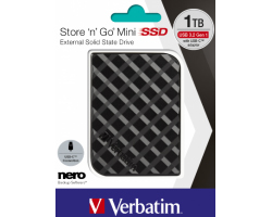 Verbatim Store&#039;n&#039;Go Mini SSD vanjski 1TB, USB3.2 Gen1, crni