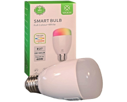 WOOX WiFi Smart LED RGB+CCT žarulja E27, 6W, 500lm, 2700K-6500K dimabilna, WooxHome app, glasovna kontrola - Alexa &amp; Google Assistant (R5085)
