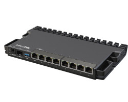 Mikrotik RouterBOARD RB5009UG+S+IN, ARMv8 CPU, 1GB DDR4 RAM, 1GB NAND, 1&times;2.5Gbit LAN, 7&times;1Gbit LAN, 1xSFP+ port, RouterOS L5, metalno desktop kući&scaron;te, PSU