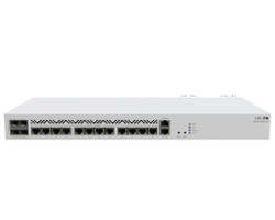 Mikrotik Cloud Core Router 2116-12G-4S+, AL73400 CPU (16-cores), Marvell 98DX3255 switch-chip, 16GB RAM, 4xSFP+ cage, 13&times;Gbit LAN, M.2 PCIe slot, RouterOS L6, 1U rackmount, Dual PSU