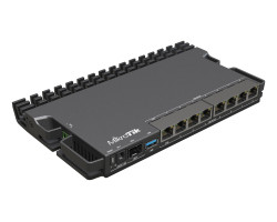 Mikrotik RouterBOARD RB5009UPr+S+IN, ARMv8 CPU, 1GB DDR4 RAM, 1GB NAND, 1&times;2.5Gbit LAN, 7&times;1Gbit LAN, 802.3af/at PoE-out/-in, 1xSFP+, RouterOS L5, metalno desktop kući&scaron;te, PSU