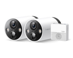 TP-Link Tapo C420WS kamera (2 kom) + Tapo H200 HUB 2K QHD), H.264, Full-Color Night Vision, 2xSpotlights, microSD, dvosmjerni audio, detekcija pokreta, vodootporna IP65, Wi-Fi, Tapo app
