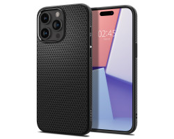 Spigen Liquid Air, za&scaron;titna maska za telefon, mat crna - iPhone 15 Pro Max (ACS06562)