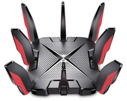 TP-Link Archer GX90 AX6600 bežični usmjerivač (Wi-Fi 6 Gaming Band, 2.5 Gbps žičana konekcija, 1.5 GHz Quad-Core CPU, Tether app, 8 x antena, Homecare sustav