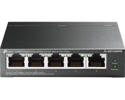 TP-Link 5-port Gigabit Easy Smart preklopnik (Switch), 5x10/100/1000 RJ45 - 4x PoE+, fanless, metalno kući&scaron;te