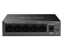 Mercusys MS105GS 5-Port Gigabit Desktop preklopnik (Switch) 5&times;10/100/1000Mbps, Plug &amp; Play, Auto-Negotiation, Auto-MDI/MDIX, metalno kući&scaron;te 