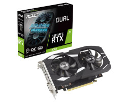 Asus Dual GeForce RTX 3050 OC Edition 6GB GDDR6/96-bit, PCIe 4.0, DVI-D/HDMI/DP